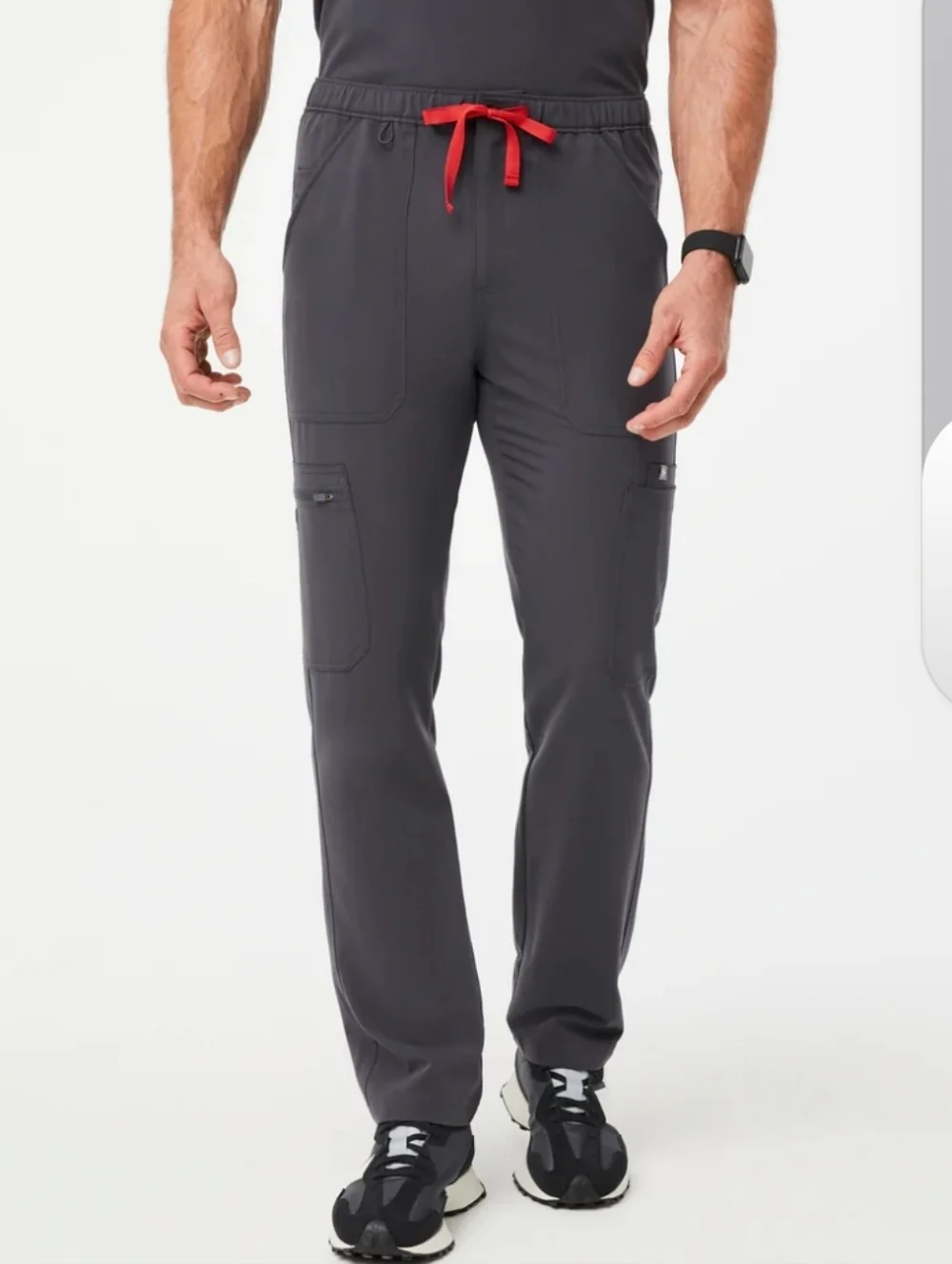 Figs Mens Cairo Cargo Scrub Pants, XL Short Charcoal, NWT Medical
